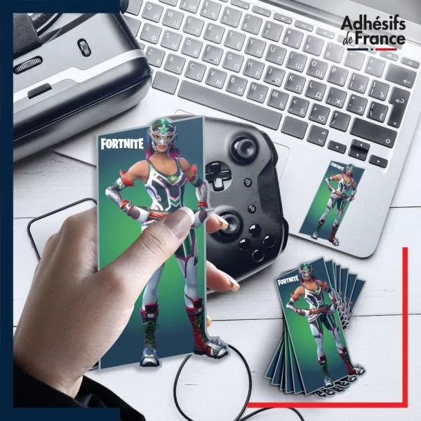 autocollant petit format Fortnite - Skin Dynamo