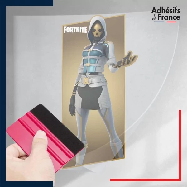 stickers sous film transfert Fortnite - Skin l'As d'or Imperturbablel