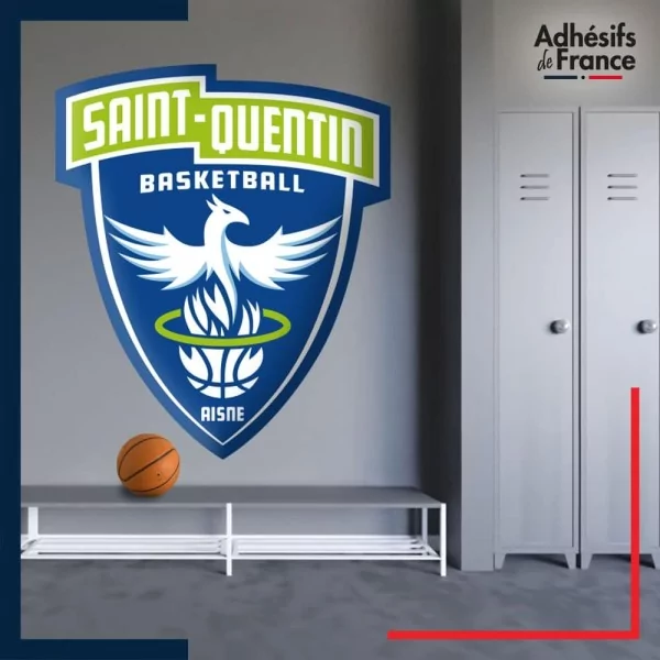 Adhésif grand format écusson basket - Saint-Quentin Basketball