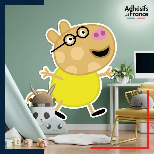 Adhésif grand format Peppa Pig - Pedro Pony