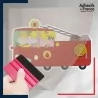 stickers sous film transfert Peppa Pig - Peppa dans camion pompier