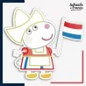 Sticker Peppa Pig - Suzy Sheep Pays-Bas