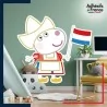 Adhésif grand format Peppa Pig - Suzy Sheep Pays-Bas