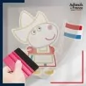 stickers sous film transfert Peppa Pig - Suzy Sheep Pays-Bas