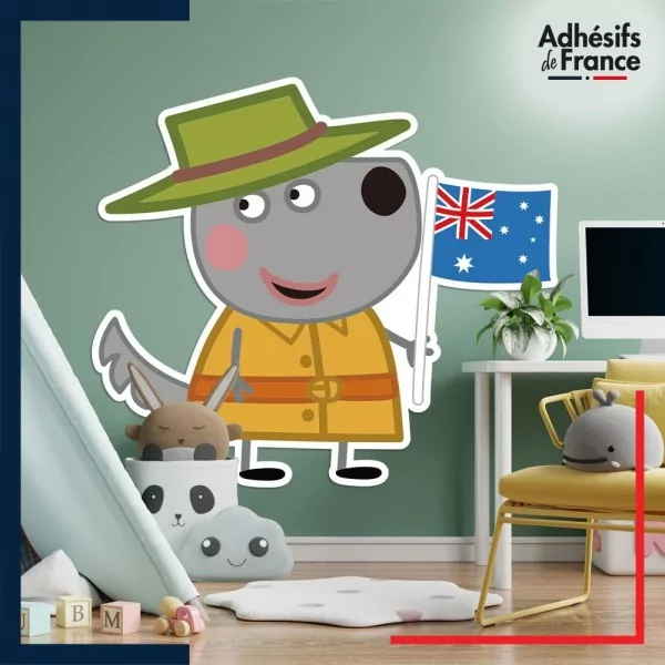 Adhésif grand format Peppa Pig - Wendy Wolf Australie