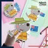 autocollant petit format Peppa Pig - Wendy Wolf Australie