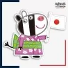 Sticker Peppa Pig - Zoé Zebra Japon