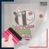 stickers sous film transfert Peppa Pig - Zoé Zebra Japon