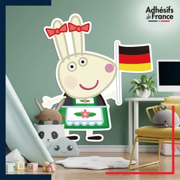 Adhésif grand format Peppa Pig - Rebecca Rabbit Allemagne