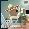 Adhésif grand format Peppa Pig - Dany Dog Mexique