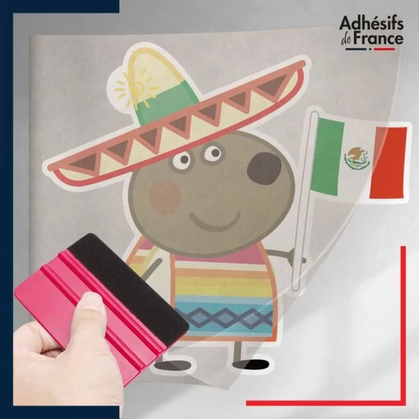 stickers sous film transfert Peppa Pig - Dany Dog Mexique