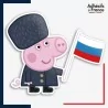 Sticker Peppa Pig - Georges Pig Russie