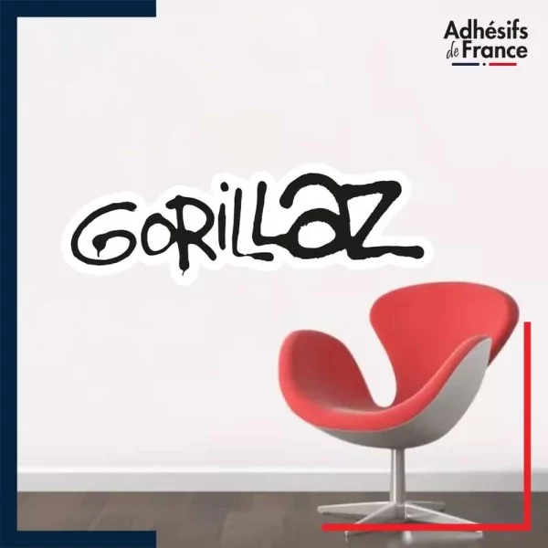 Sticker de décoration mural grand format gorillaz