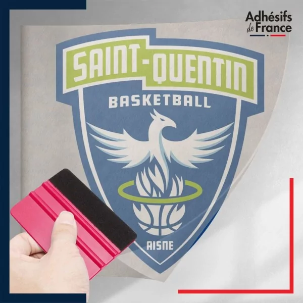 stickers sous film transfert blason basketball - Saint-Quentin Basketball