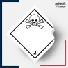 étiquettes adhésives ADR Transport de matières dangereuses - Classe 2.3 -  Gaz Toxiques