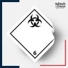 étiquettes adhésives ADR Transport de matières dangereuses - Classe 6.2 -  Matières Infectieuses