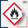 étiquettes adhésives sgh02 risque inflammable