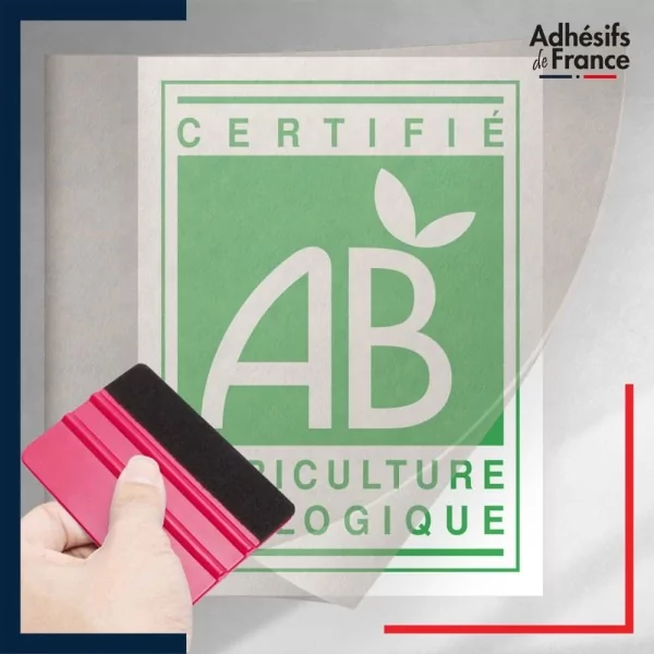 sticker sous film transfert logo Label AB Agriculture biologique