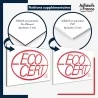 plaque pvc ou aluminium logo Label ECOCERT (couleur)