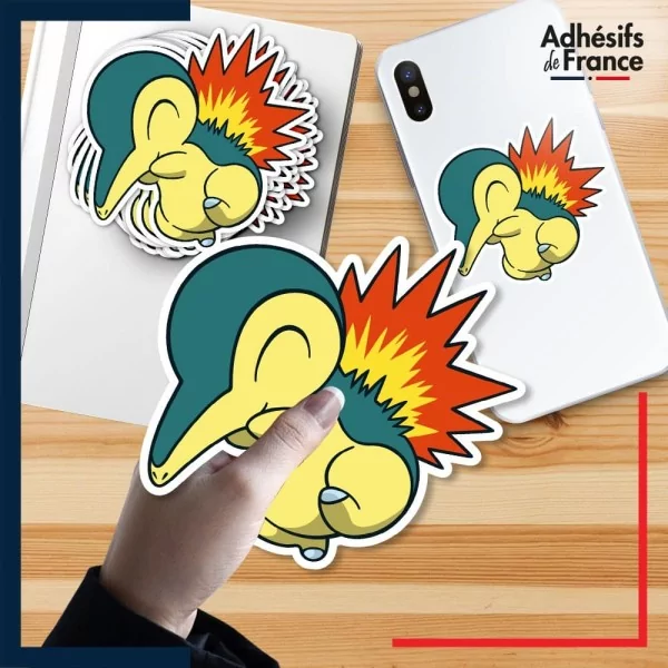 autocollant petit format Pokémon Hericendre