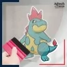 stickers sous film transfert Pokémon Crocrodil