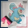 stickers sous film transfert Pokémon Aligatueur