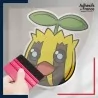 stickers sous film transfert Pokémon Tournegrin