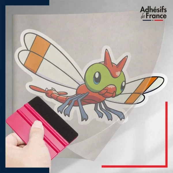 stickers sous film transfert Pokémon Yanma