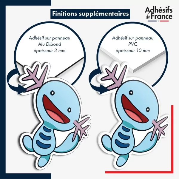 sticker sur plaque aluminium dibond ou panneau PVC Sticker Pokémon Axoloto