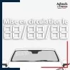 Kit de chiffres digitaux adhésifs date de mise en circulation coloris blanc