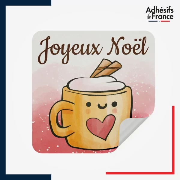 étiquette noël - Motif mug