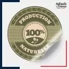 étiquette origine - Production 100% naturelle - Motif épi de blé