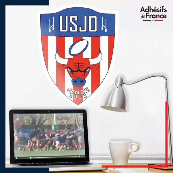 Adhésif grand format logo rugby - USJO - Union Sportive Juillac Objat