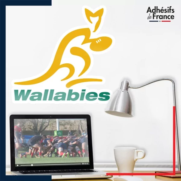 Adhésif grand format logo équipe d'Australie - Wallabies