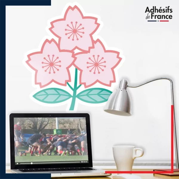 Adhésif grand format logo équipe du Japon - Brave Blossoms (Les Fleurs courageuses)