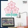 Adhésif grand format logo équipe du Japon - Brave Blossoms (Les Fleurs courageuses)