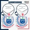 sticker sur plaque aluminium dibond ou panneau PVC logo rugby - Samoa - Samoa Rugby Union - Manu Samoa