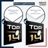 sticker sur plaque aluminium dibond ou panneau PVC logo rugby - Top 14