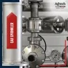 Marqueur tuyauterie incendie - adhésif laminé colle forte - Eau sprinkler