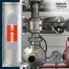 Marqueur tuyauterie norme française NFX vapeur - adhésif laminé colle forte - Vapeur 1 bar