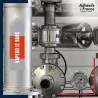 Marqueur tuyauterie norme française NFX vapeur - adhésif laminé colle forte - Vapeur 12 bars