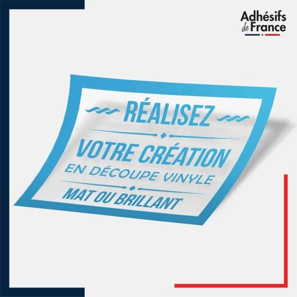 Adhésif bleu pâle