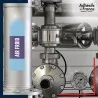 Marqueur tuyauterie norme française NFX air - adhésif laminé colle forte - Air froid