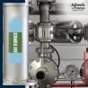 Marqueur tuyauterie norme française NFX air - adhésif laminé colle forte - Air humide