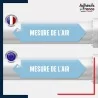 Vinyle adhésif de Tuyauterie norme NFX ou CLP - Mesure de l'air