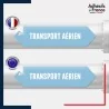 Vinyle adhésif de Tuyauterie norme NFX ou CLP - Transport aérien