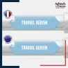 Vinyle adhésif de Tuyauterie norme NFX ou CLP - Travail aérien