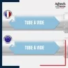 Vinyle adhésif de Tuyauterie norme NFX ou CLP - Tube à vide