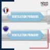 Vinyle adhésif de Tuyauterie norme NFX ou CLP - Ventilation primaire