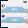 Vinyle adhésif de Tuyauterie norme NFX ou CLP - Air évent